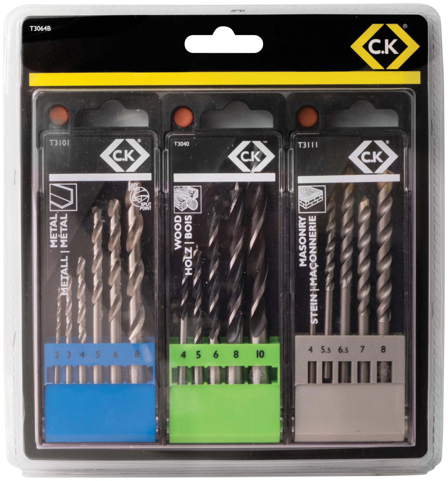 CK TOOLS T3064B Juegos De Brocas