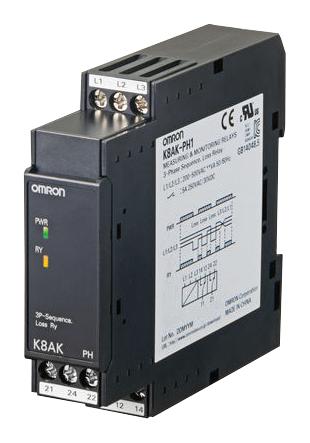 OMRON INDUSTRIAL AUTOMATION K8AKPH1 Relés De Control De Fase