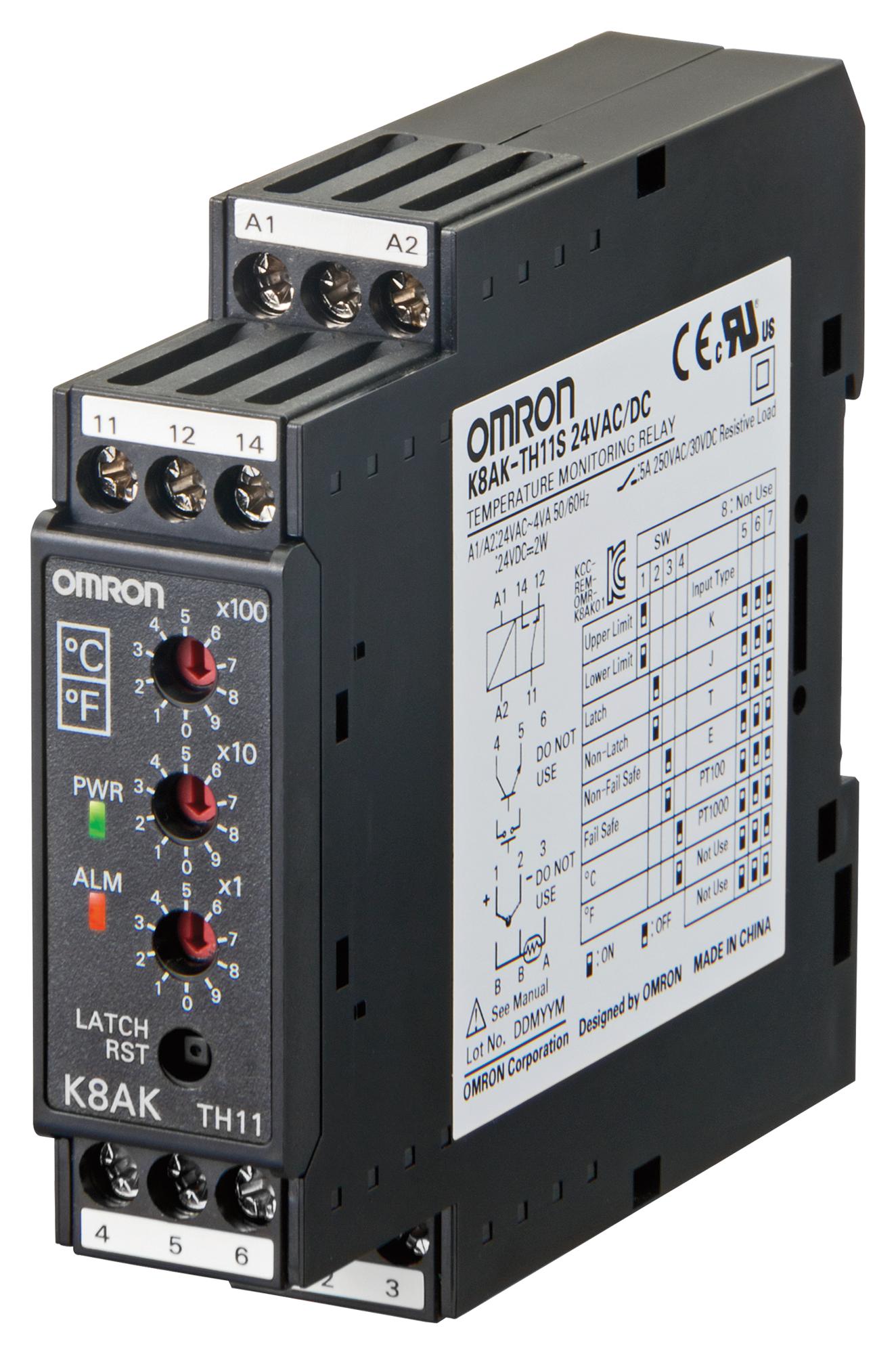 OMRON INDUSTRIAL AUTOMATION K8AKTH11SAC100240 Controladores De Temperatura