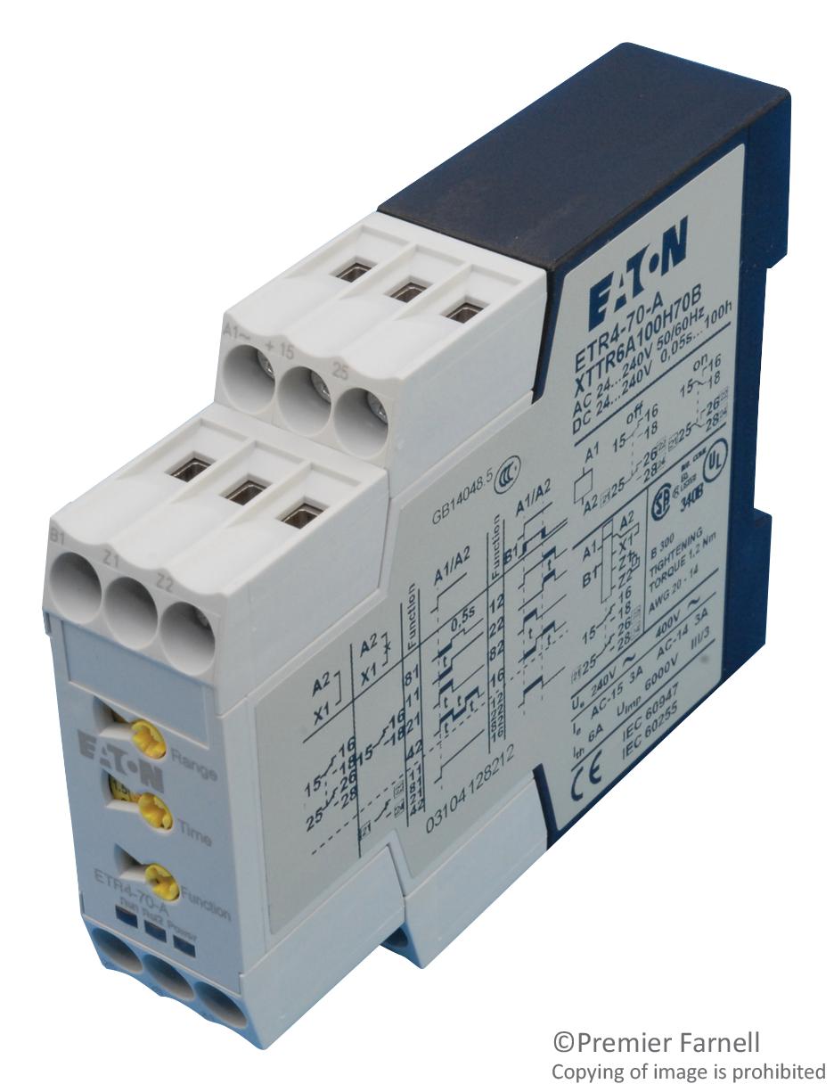 EATON MOELLER ETR4-70-A Relés Electromecánicos De Retardo De Tiempo