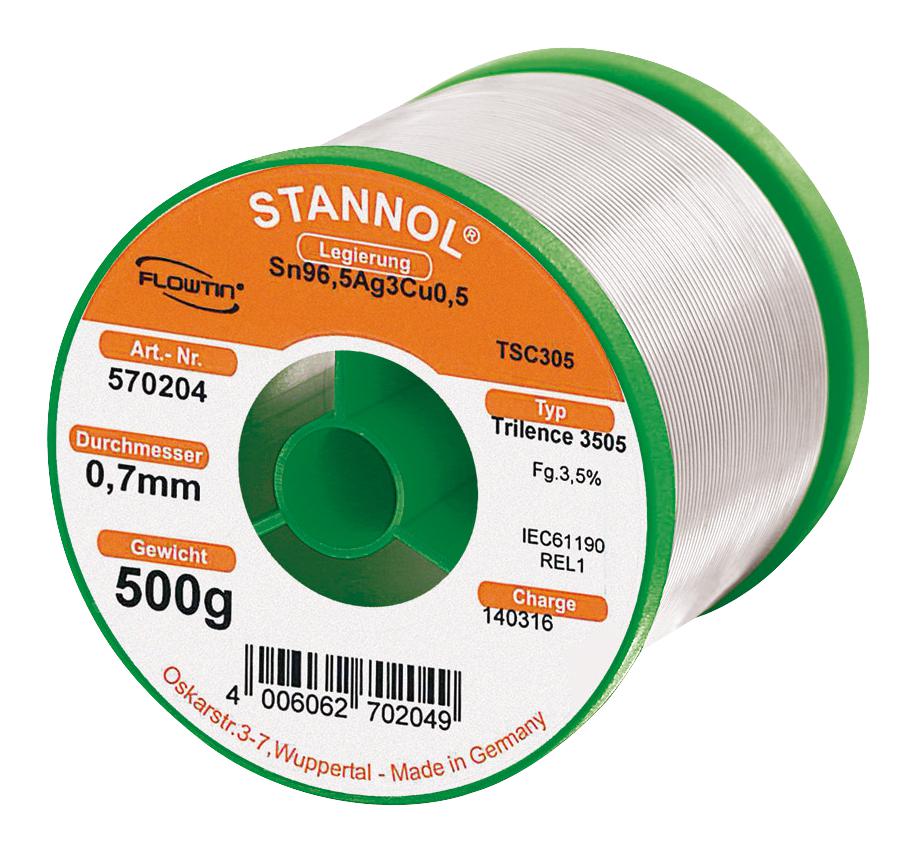 STANNOL TRILENCE 3505 0.7MM REL1 Hilo De Soldadura