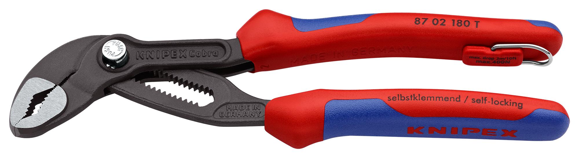 KNIPEX 87 02 180 T Alicates Para Bomba De Agua Y De Junta Deslizante