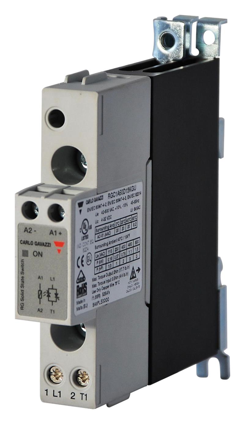 CARLO GAVAZZI RGC1A23A15KGU Contactores De Estado Sólido