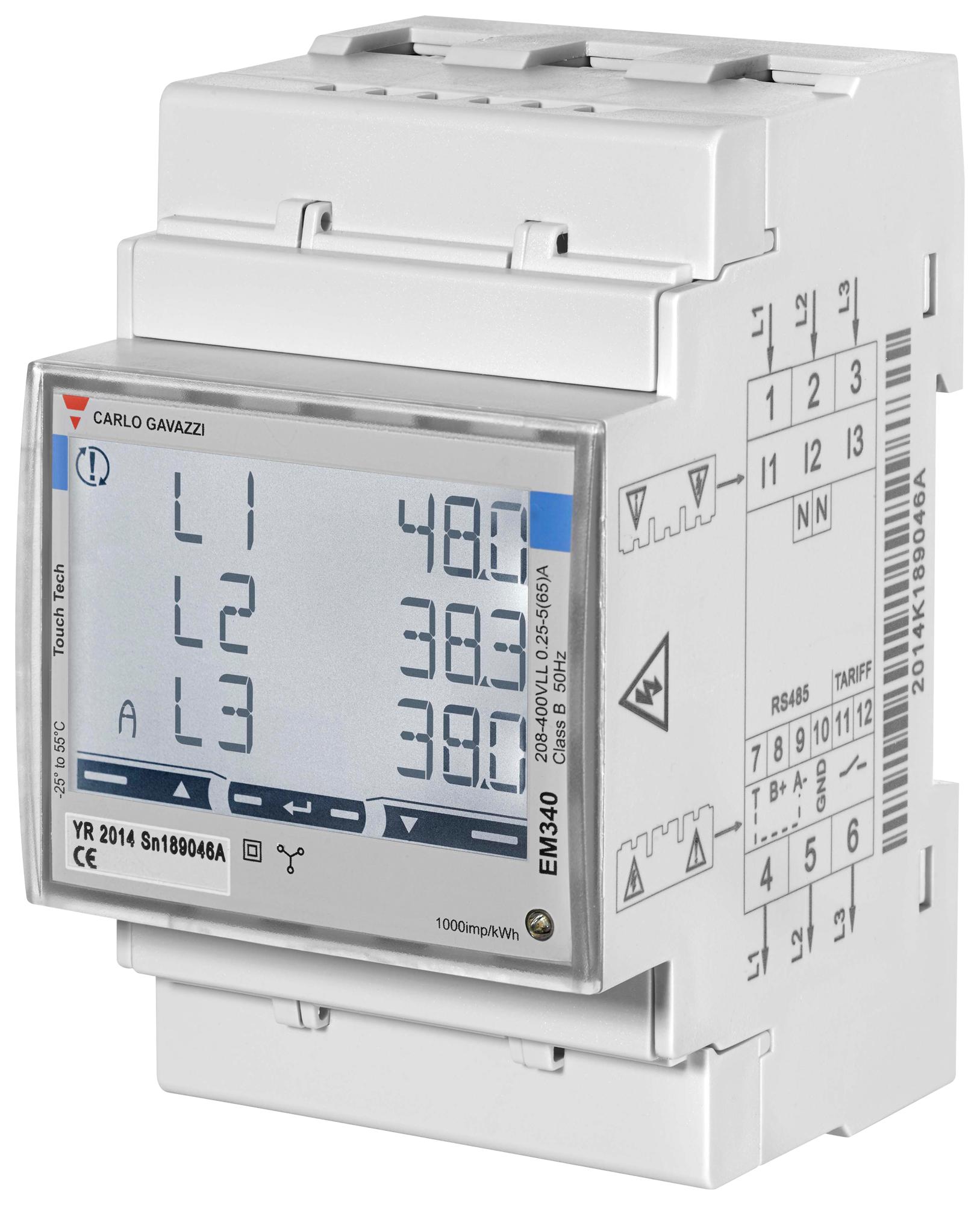 CARLO GAVAZZI EM340DINAV23XO1PFB Contadores De Energía