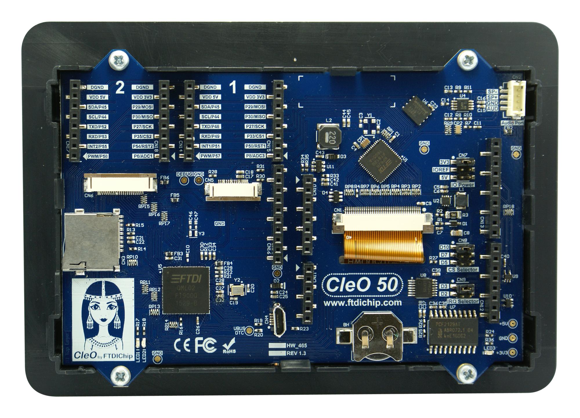 Bridgetek, 5in Arduino Compatible Display with Resistive Touch Screen