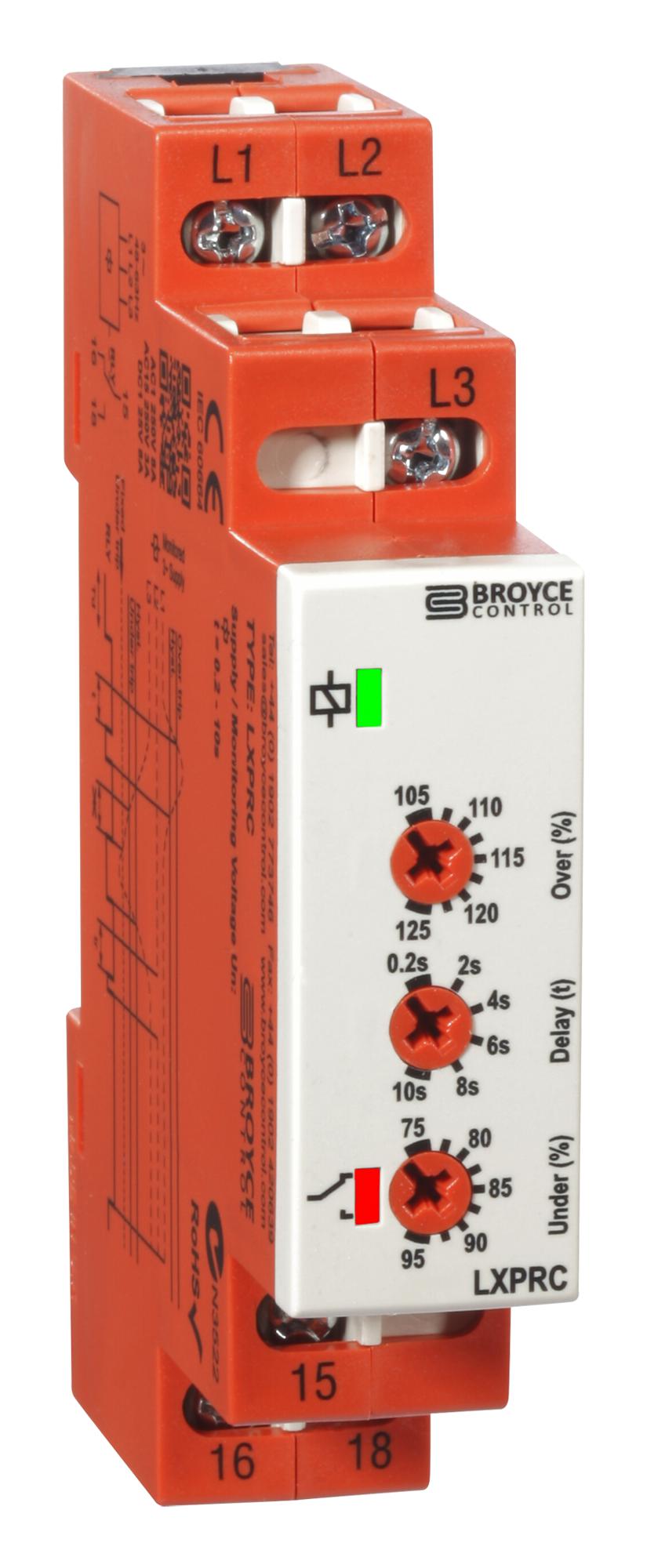 BROYCE CONTROL LXPRC 400V Relés De Monitorización De Tensión