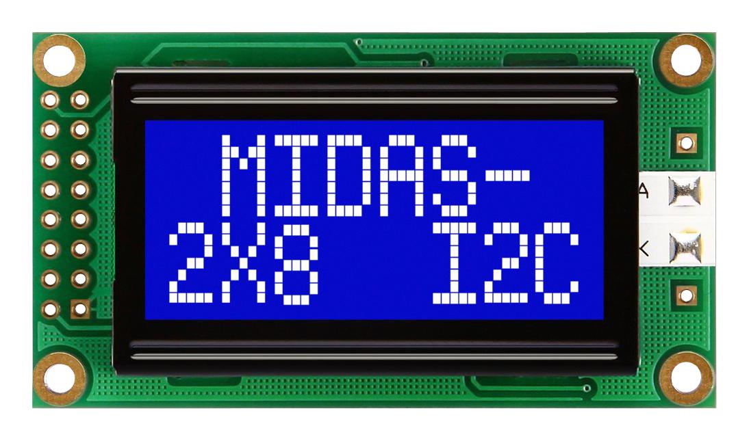 MIDAS DISPLAYS MC20805A6W-BNMLWI-V2 Pantallas LCD Alfanuméricas