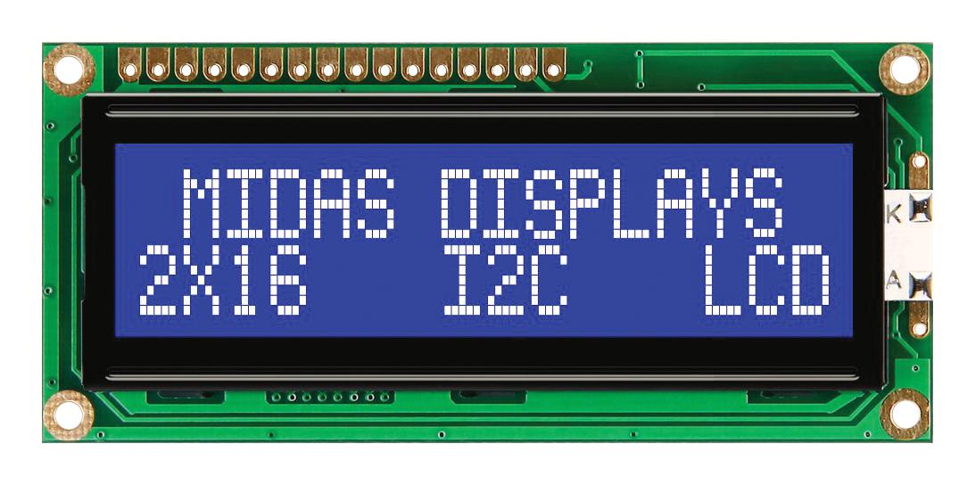 MIDAS DISPLAYS MC21605C6W-BNMLWI-V2 Pantallas LCD Alfanuméricas