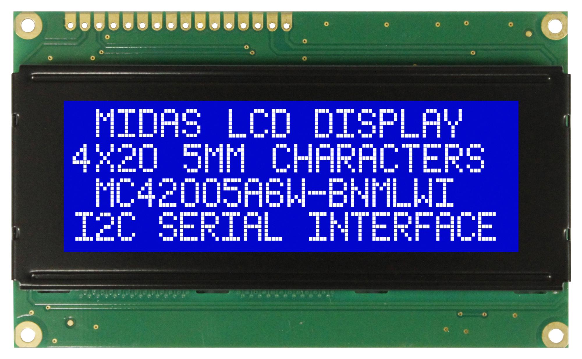 MIDAS DISPLAYS MC42005A6W-BNMLWI-V2 Pantallas LCD Alfanuméricas