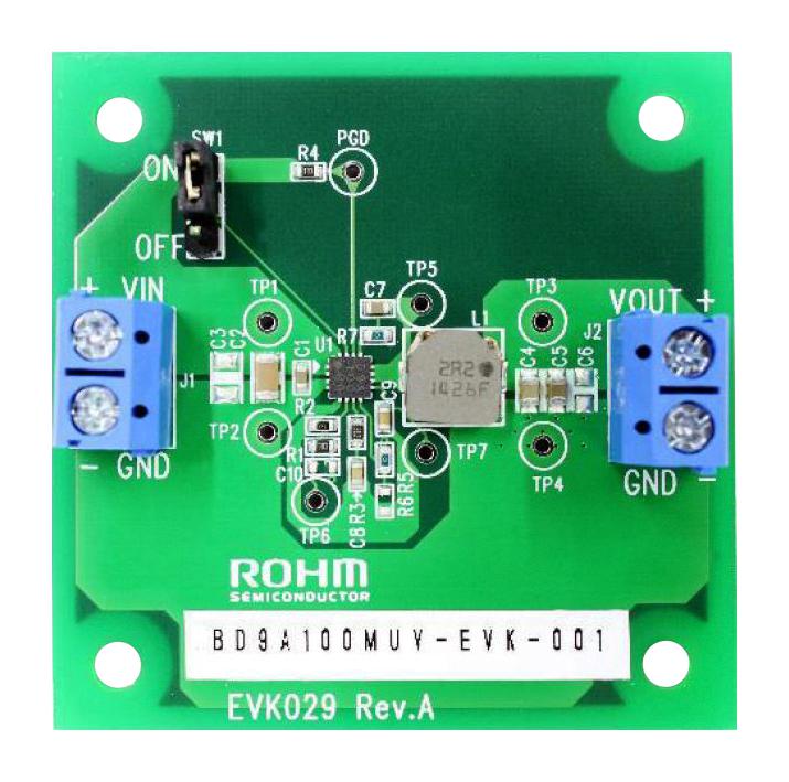 ROHM BD9A101MUV-EVK-001 Kits De Desarrollo Para Gestión De Alimentación - DC / DC