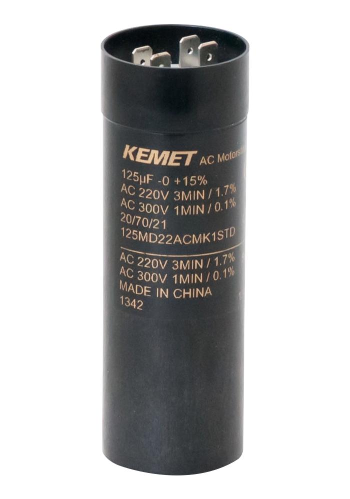 KEMET / PARTNER STOCK 125MS22ACMA1STD Condensadores Electrolíticos De Aluminio Con Terminal De Encaje A Presión/Tornillo