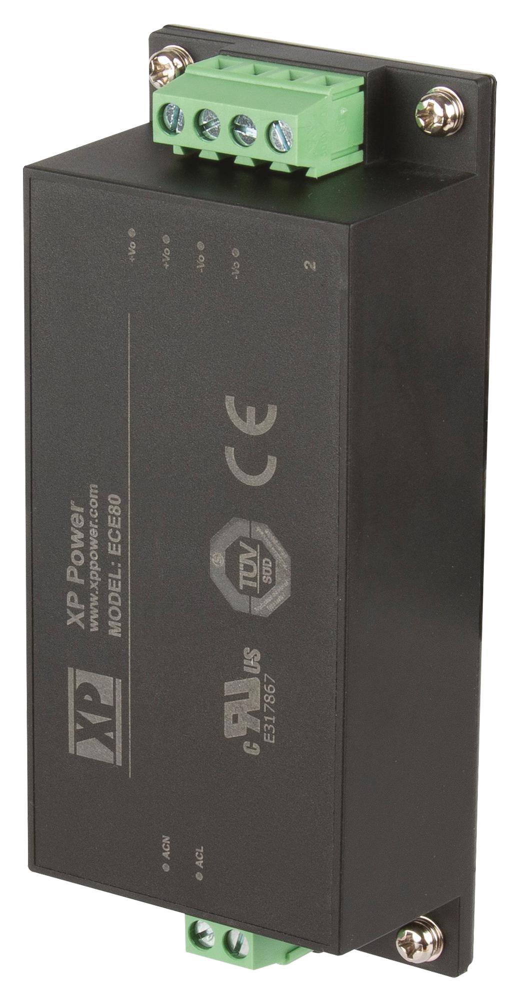 XP POWER ECE80US36-SD Convertidores De Montaje En Carril DIN (AC / DC)