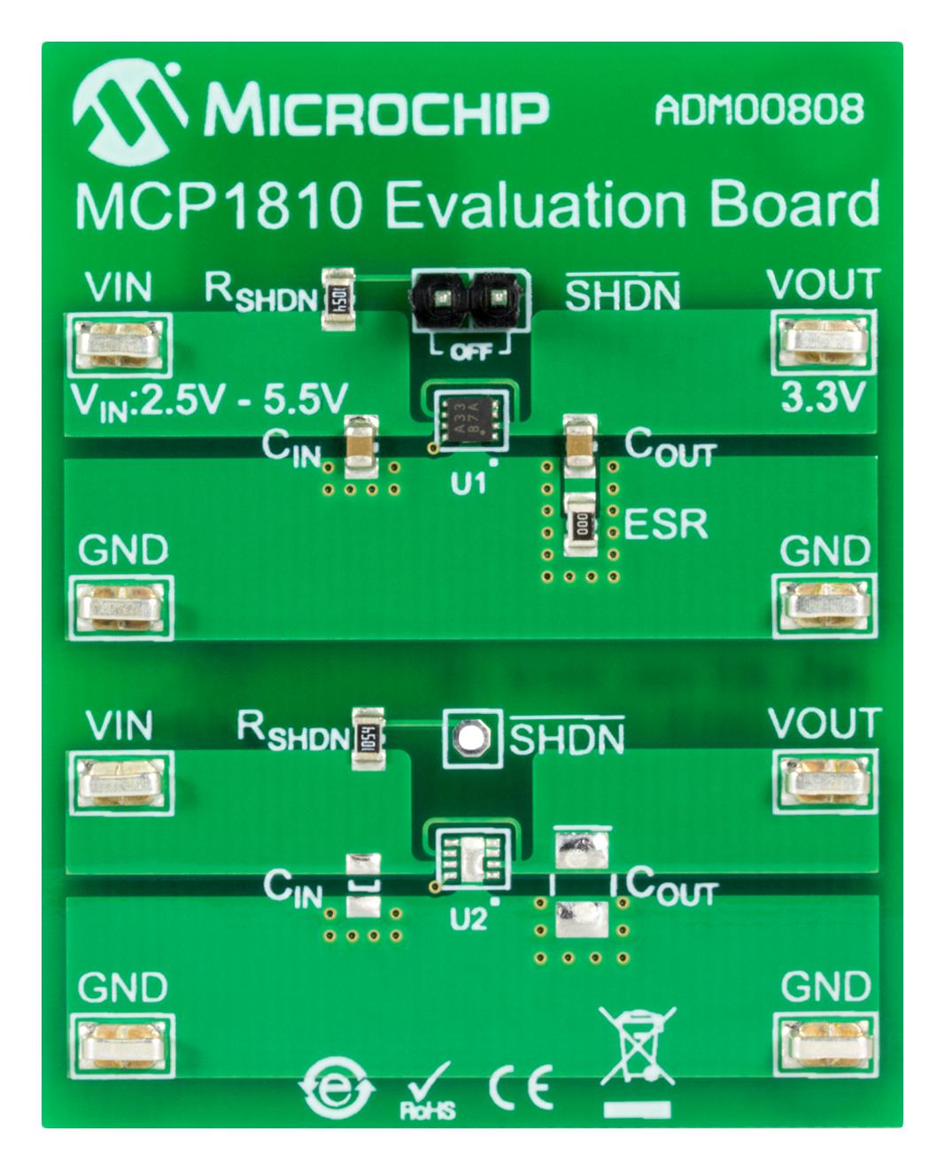 MICROCHIP ADM00808 Kits De Desarrollo Para Gestión De Alimentación - Regulador Lineal De Tensión