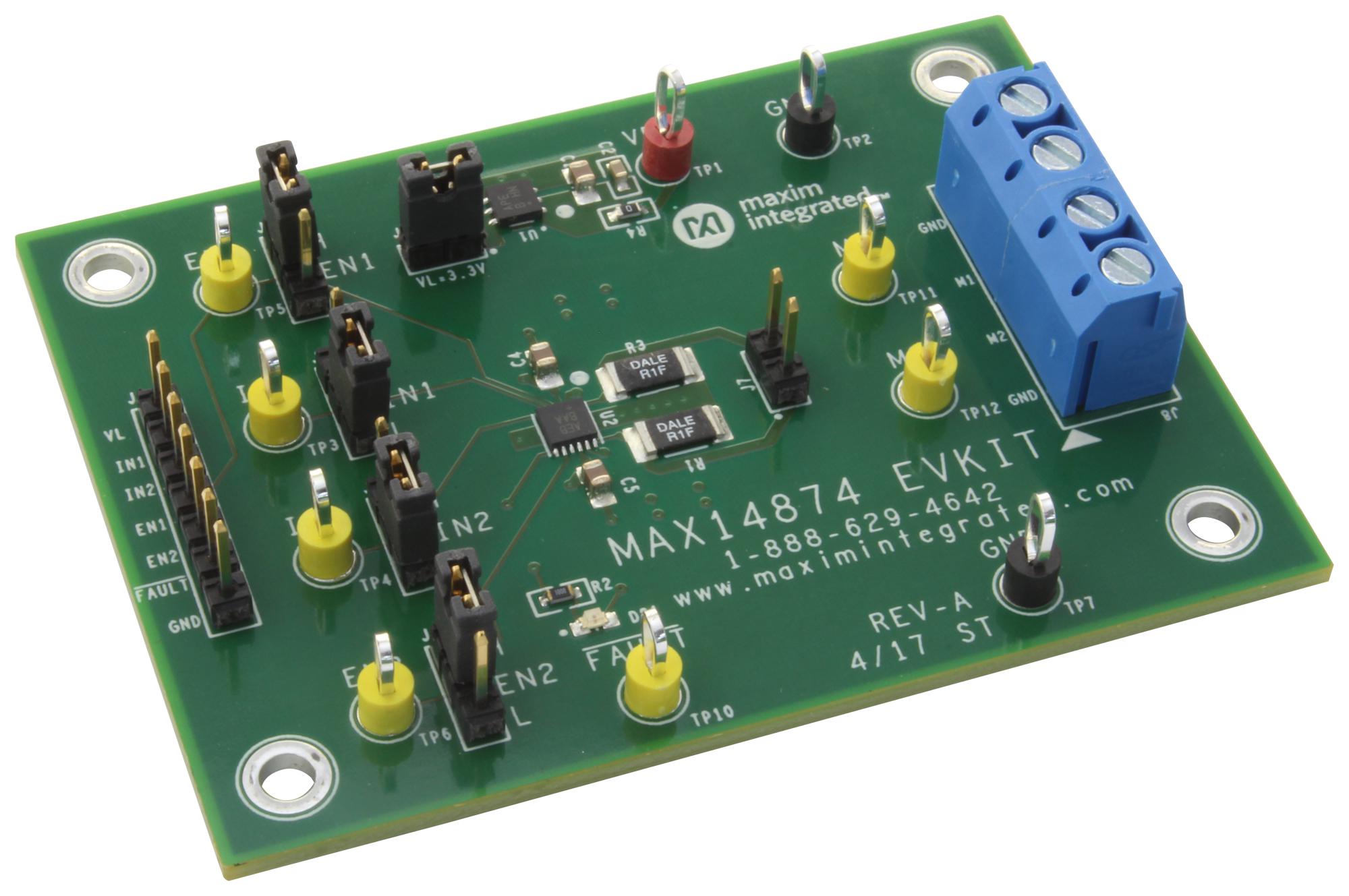 ANALOG DEVICES MAX14874EVKIT# Kits De Desarrollo Para Gestión De Alimentación - Kits De Desarrollo Para Control De Motor