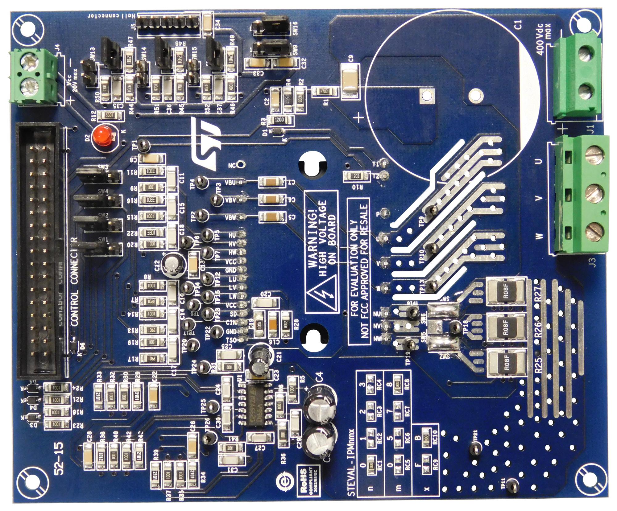 STMICROELECTRONICS STEVAL-IPM08B Kits De Desarrollo Para Gestión De Alimentación - Kits De Desarrollo Para Control De Motor