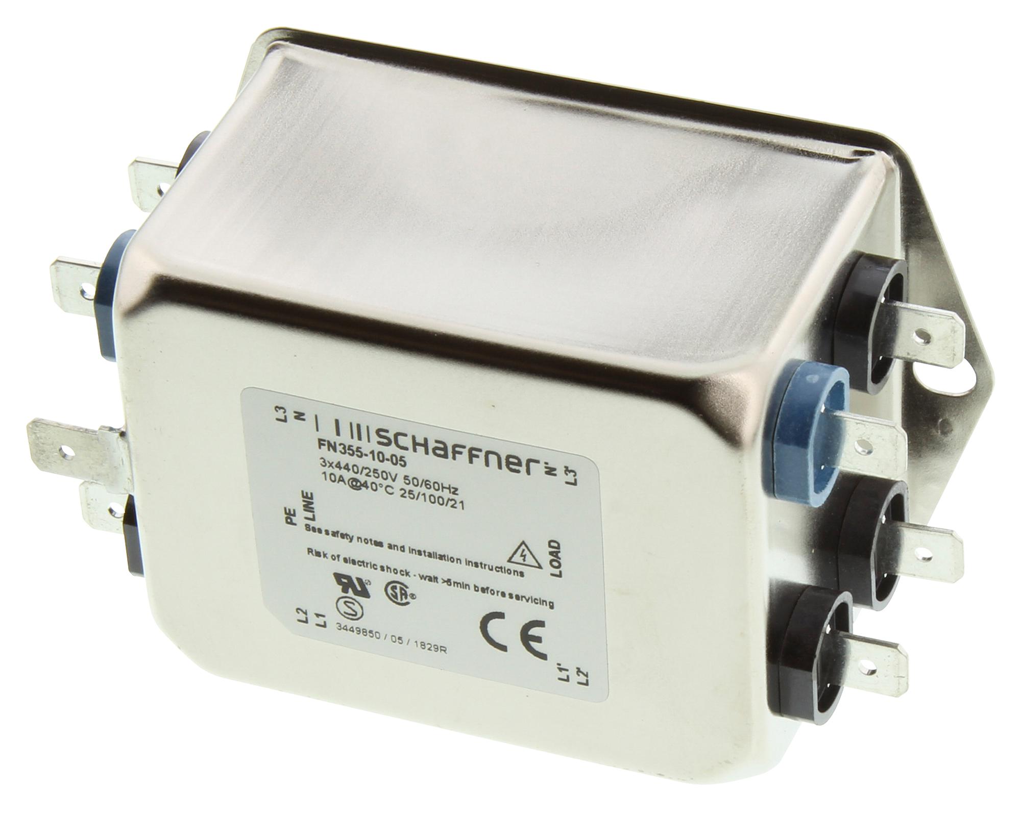 SCHAFFNER - TE CONNECTIVITY FN355-20-03 Filtros Para Línea De Alimentación