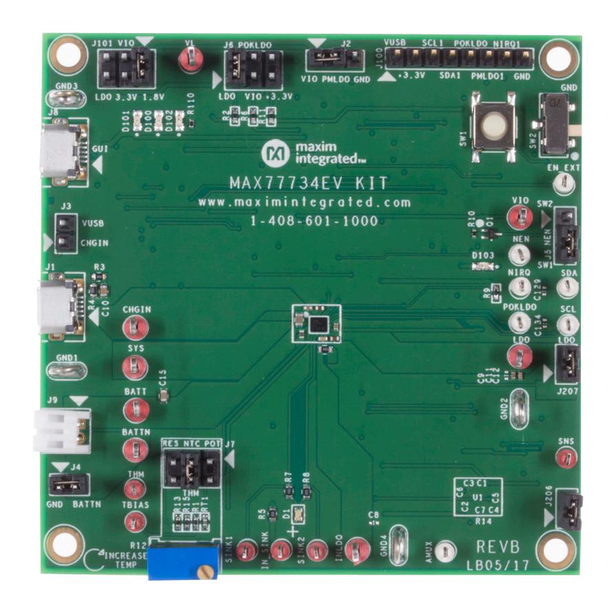 ANALOG DEVICES MAX77734EVKIT# Kits De Desarrollo Para Gestión De Baterías