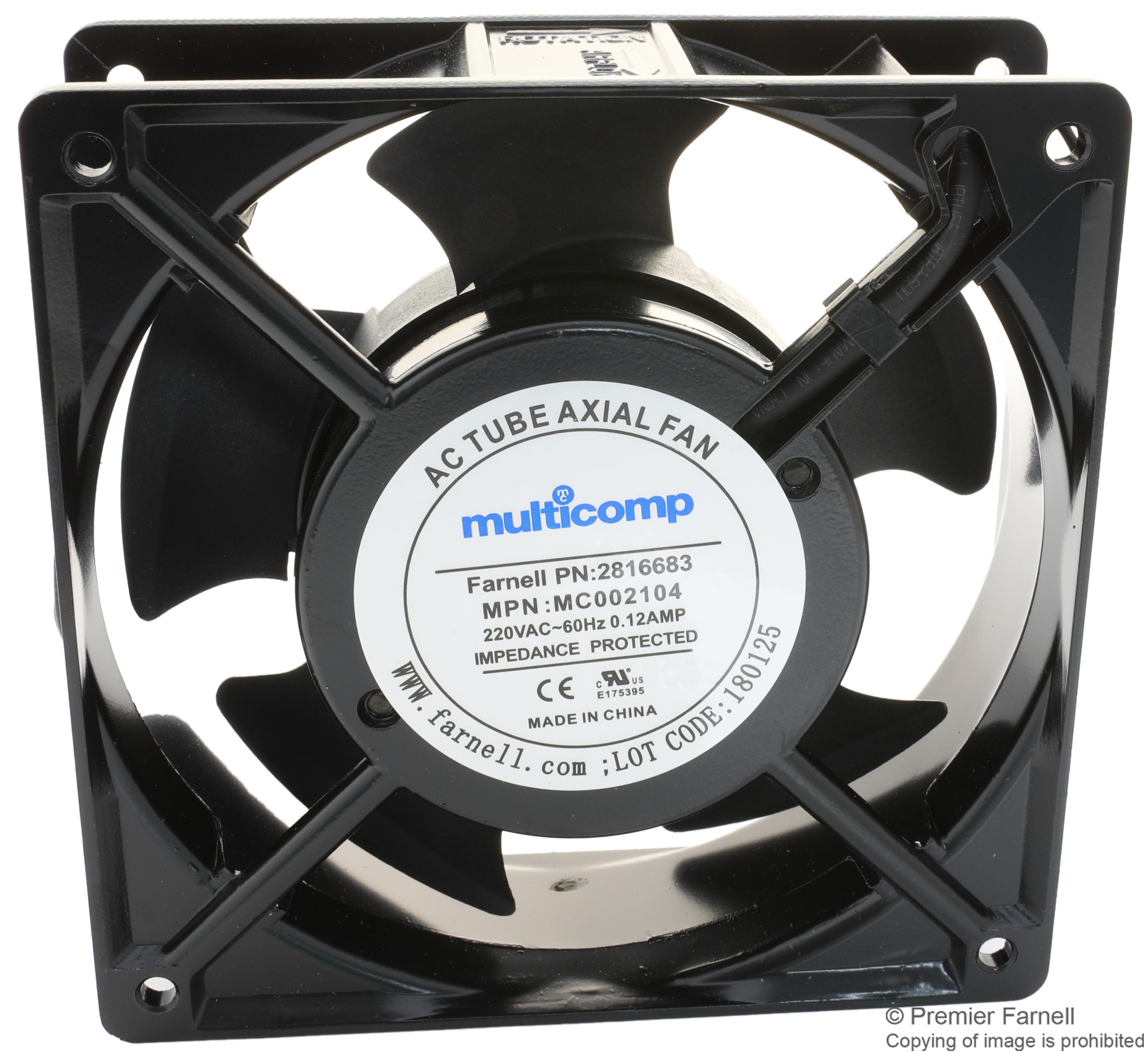 MULTICOMP PRO MC002104 Ventiladores Axiales AC