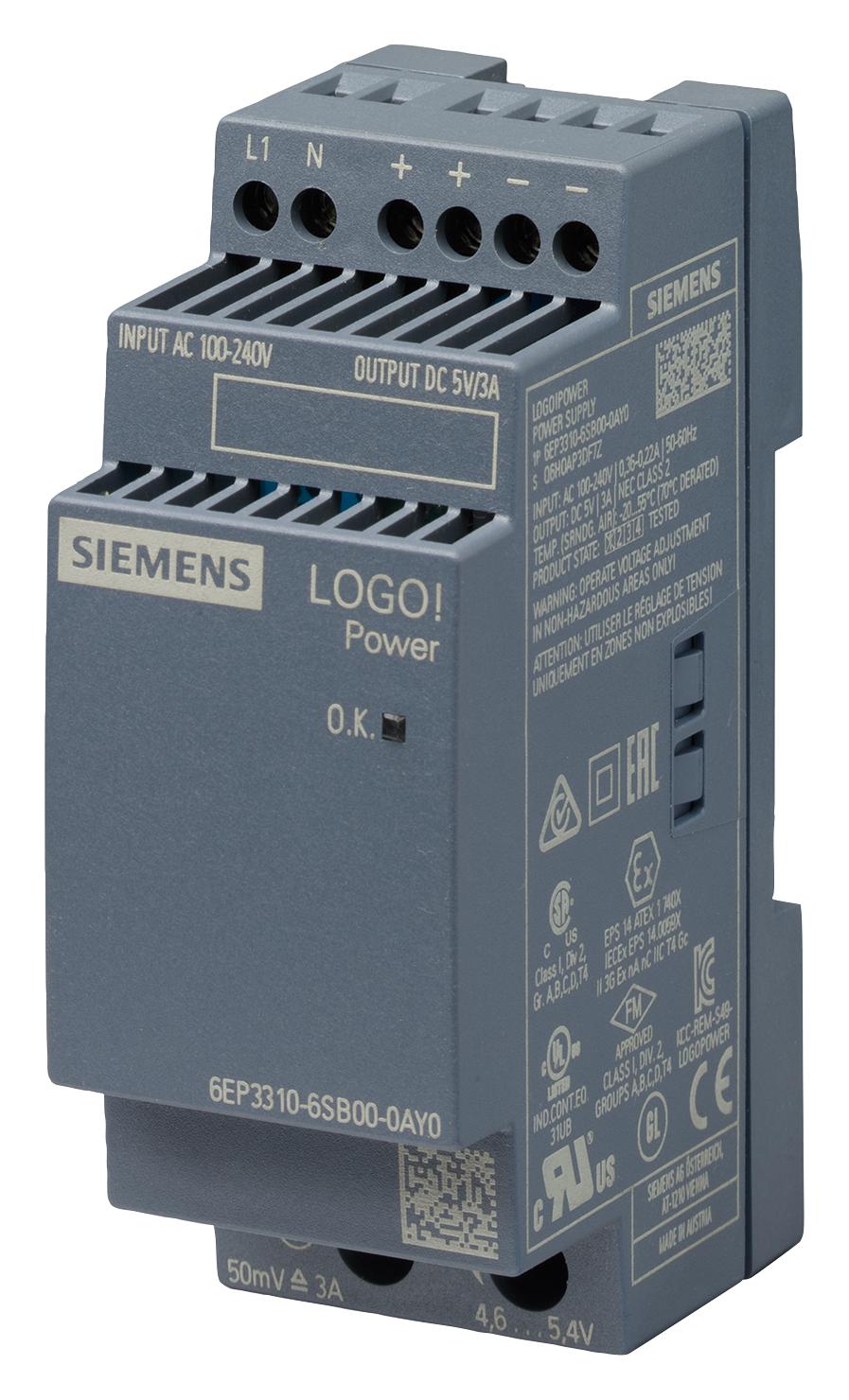 SIEMENS 6EP3310-6SB00-0AY0 Convertidores De Montaje En Carril DIN (AC / DC)