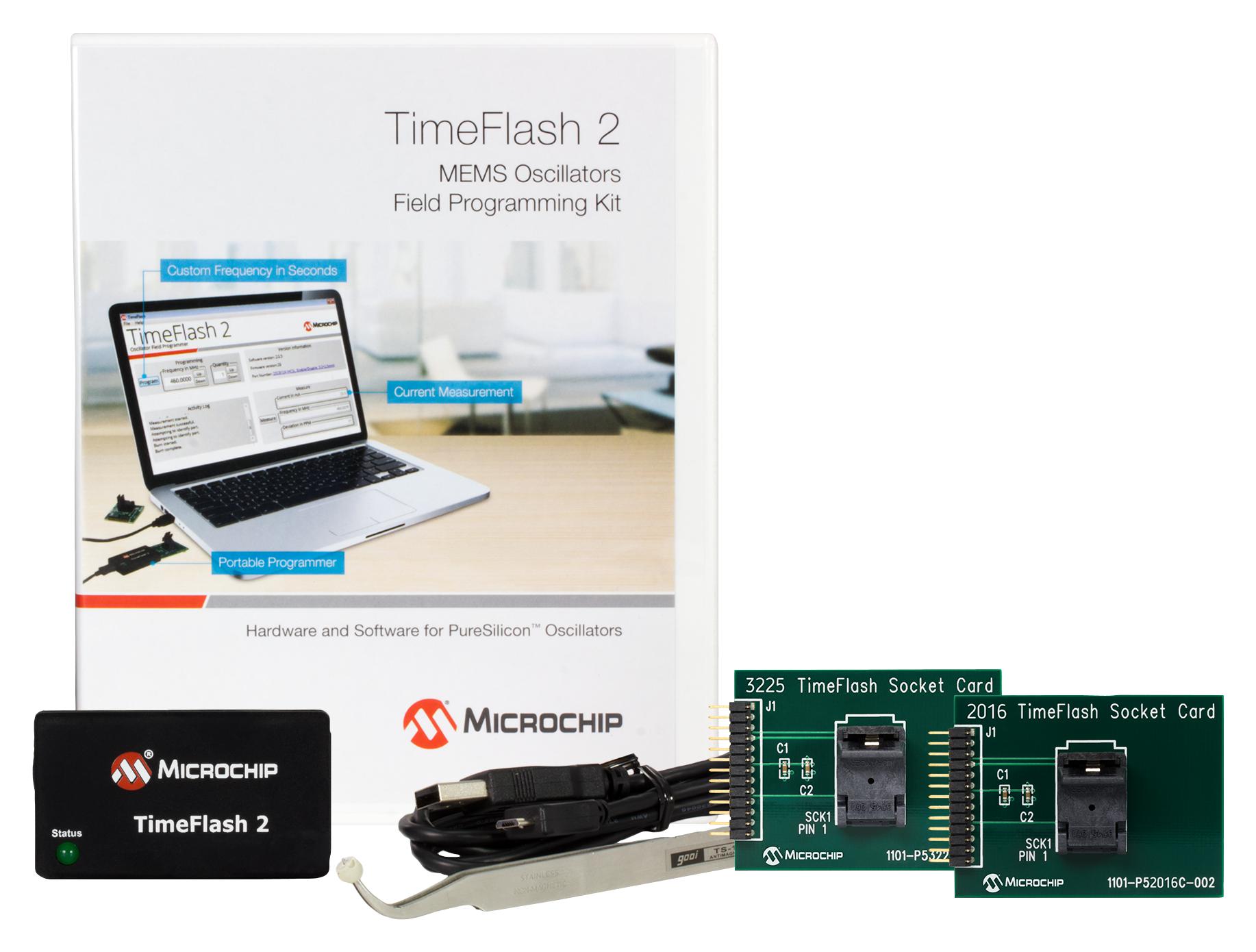 MICROCHIP DSC-TIMEFLASH2-KIT2 Programadores Y Borradores