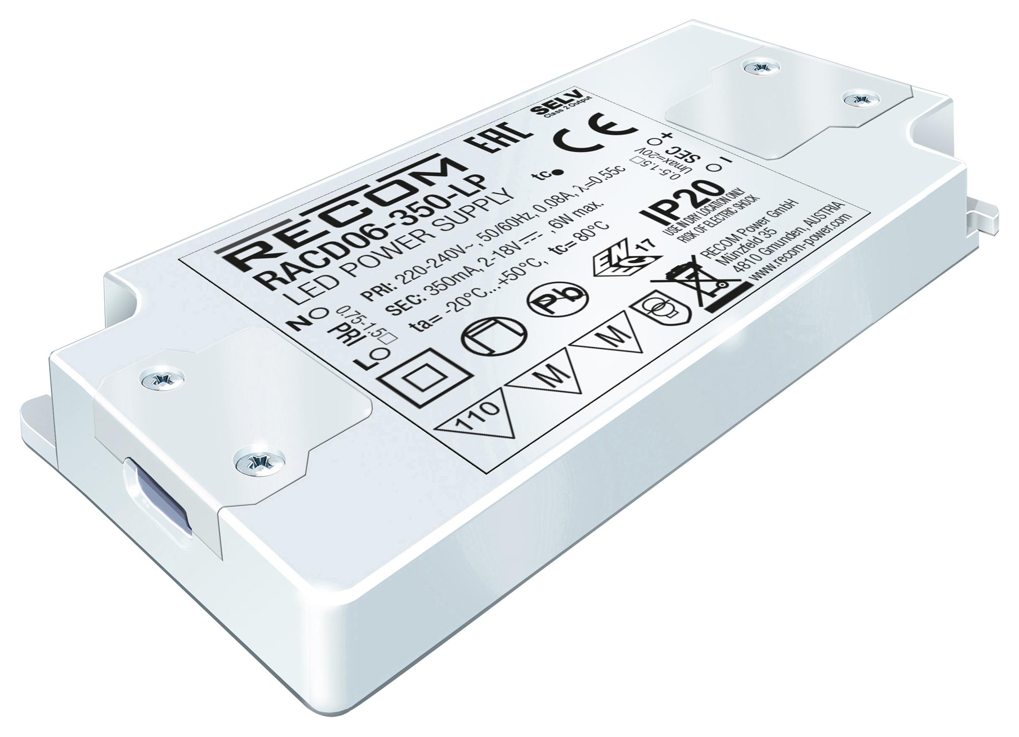 RECOM POWER RACD06-500-LP Fuentes De Alimentación Para LED AC / DC