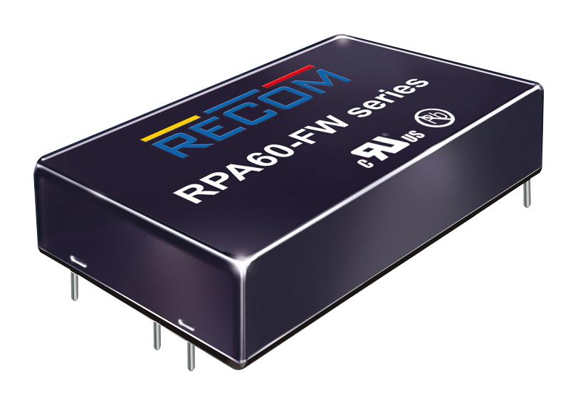 RECOM POWER RPA60-2424SFW/P Convertidores DC / DC Aislados De Montaje Pasante