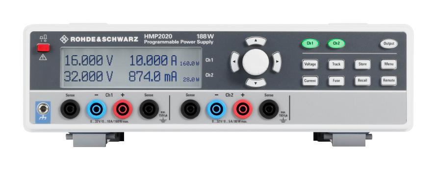 Rohde & Schwarz R&s Hmp2020 Bench Power Supply, Prog, 2Ch, 10A, 32V