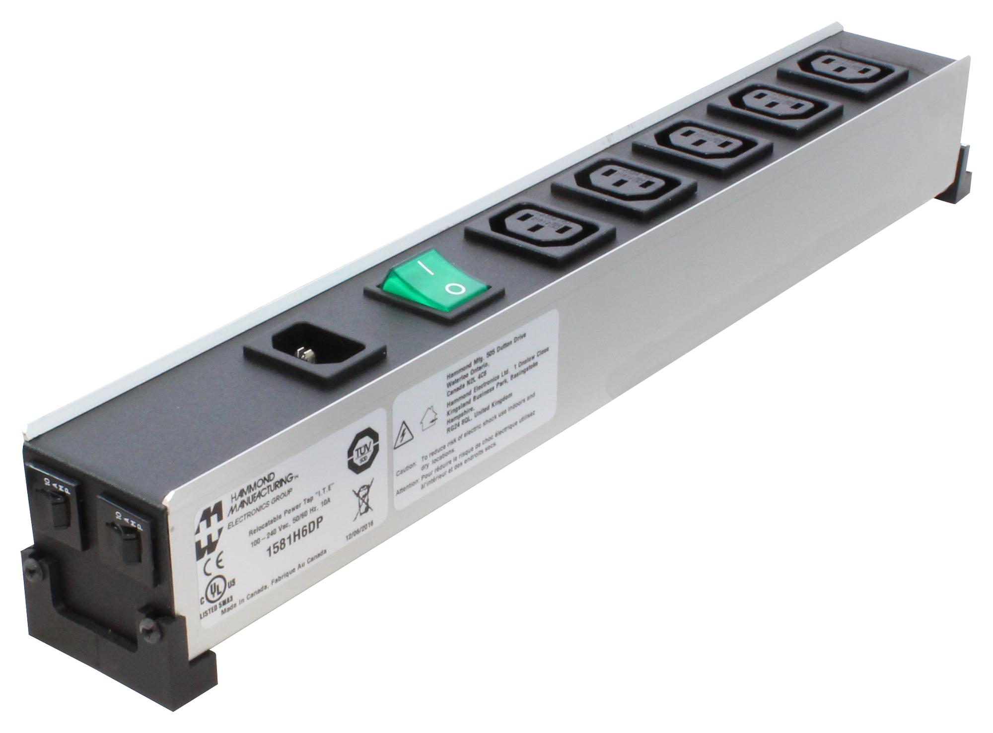 HAMMOND 1581H5DP. Regletas De Distribución Eléctrica