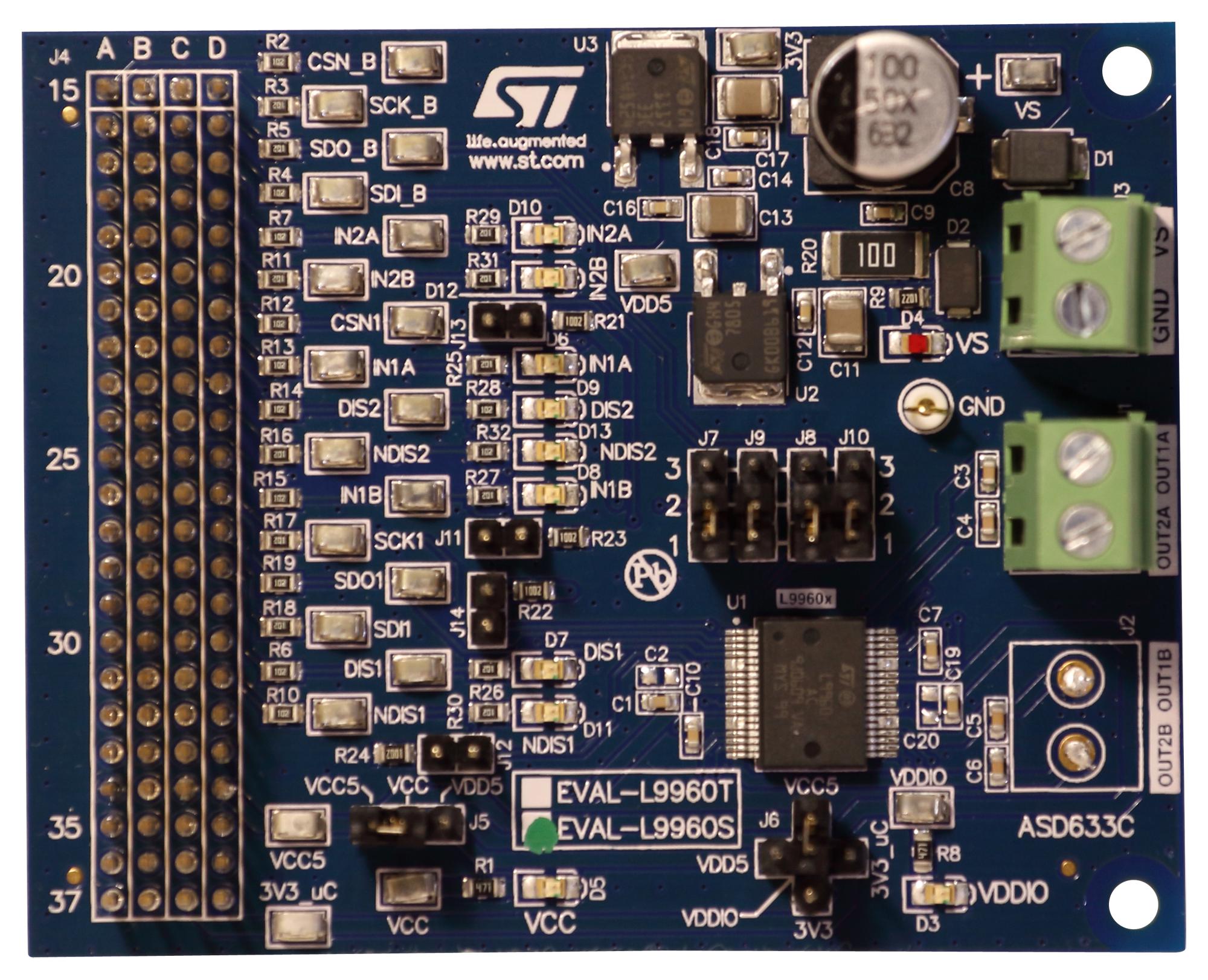 STMICROELECTRONICS EVAL-L9960T Kits De Desarrollo Para Gestión De Alimentación - Kits De Desarrollo Para Control De Motor