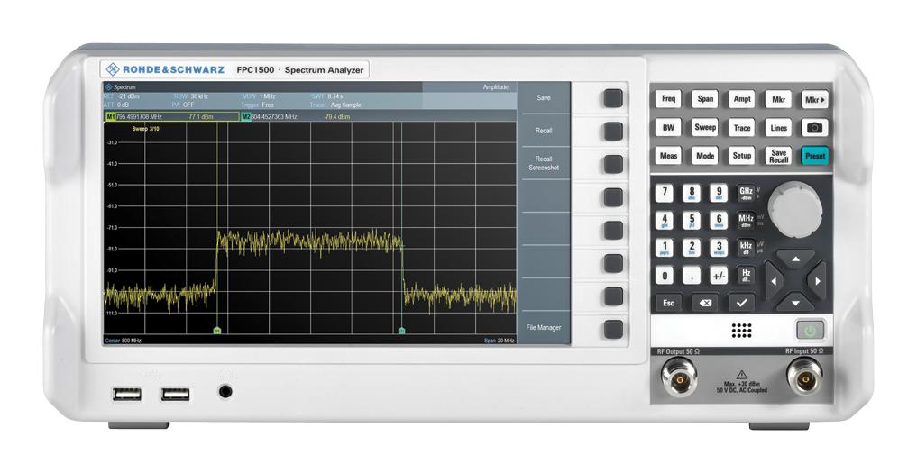 ROHDE & SCHWARZ FPC1500 + FPC-B3 (FPC-P3TG) Analizadores De Espectro