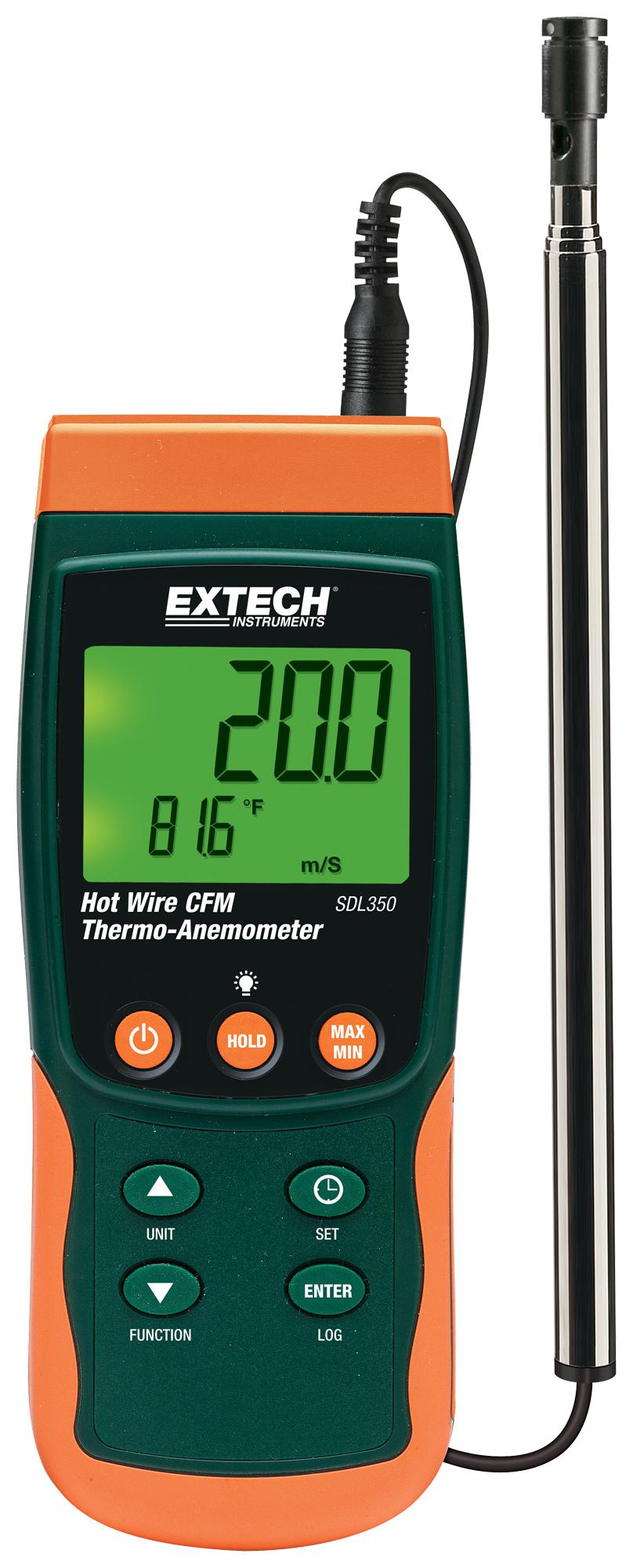 EXTECH INSTRUMENTS SDL350 Anemómetros Y Medidores De Flujo De Aire