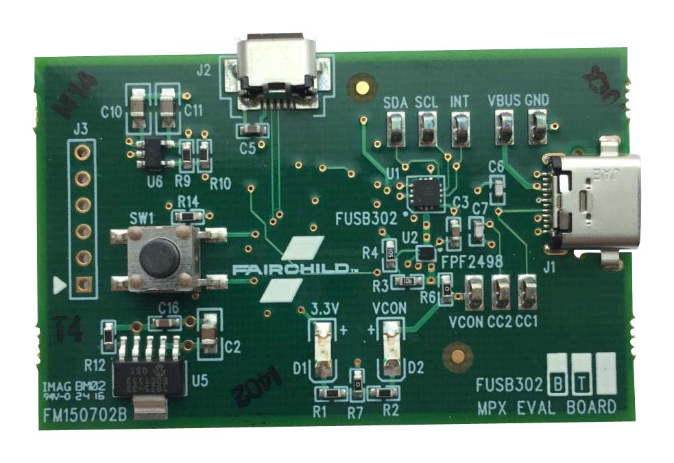 ONSEMI FUSB302BGEVB Kits De Desarrollo Para Interfaz / Comunicaciones