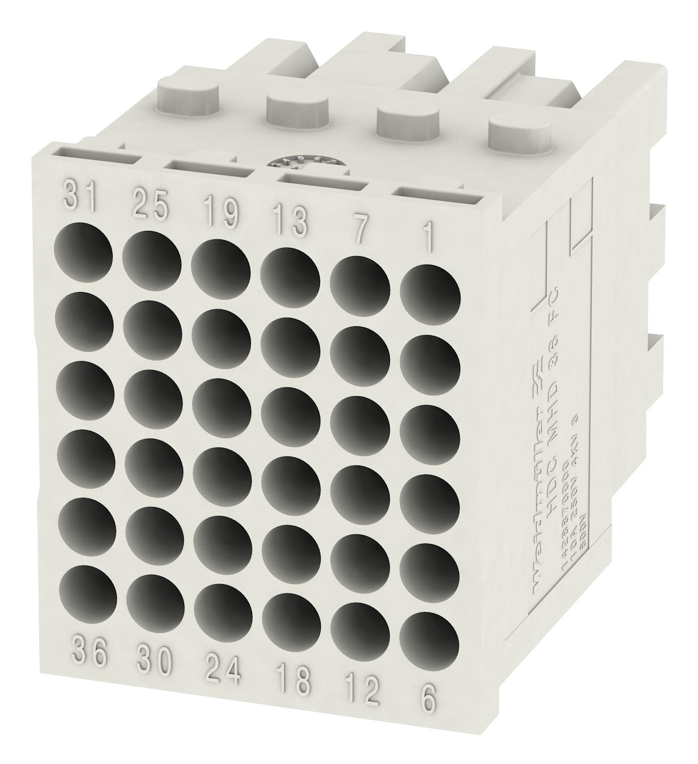 WEIDMULLER HDC MHD 36 FC Insertos / Módulos Para Conectores De Diseño Robusto