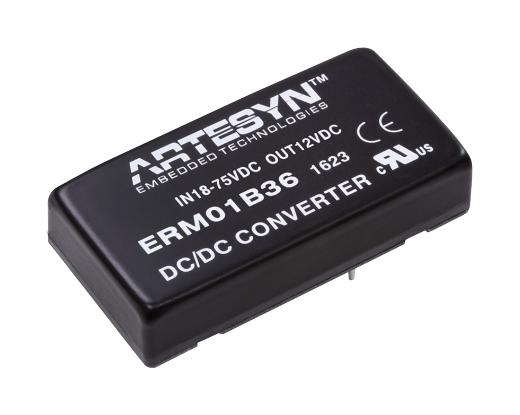 ARTESYN EMBEDDED TECHNOLOGIES ERM01BB18 Convertidores DC / DC Aislados De Montaje Pasante