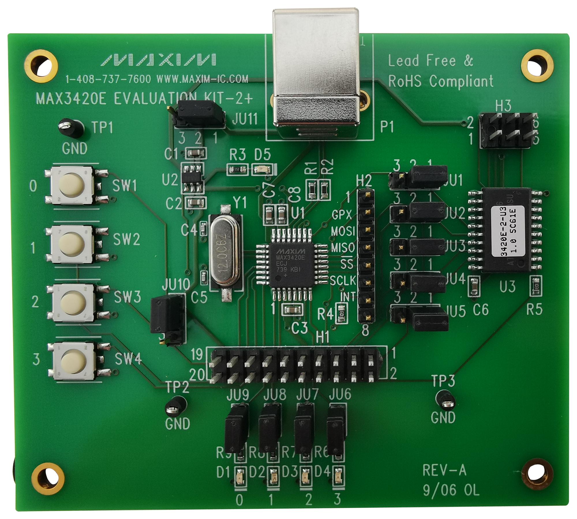 ANALOG DEVICES MAX3420EEVKIT-2+ Kits De Desarrollo Para Interfaz / Comunicaciones