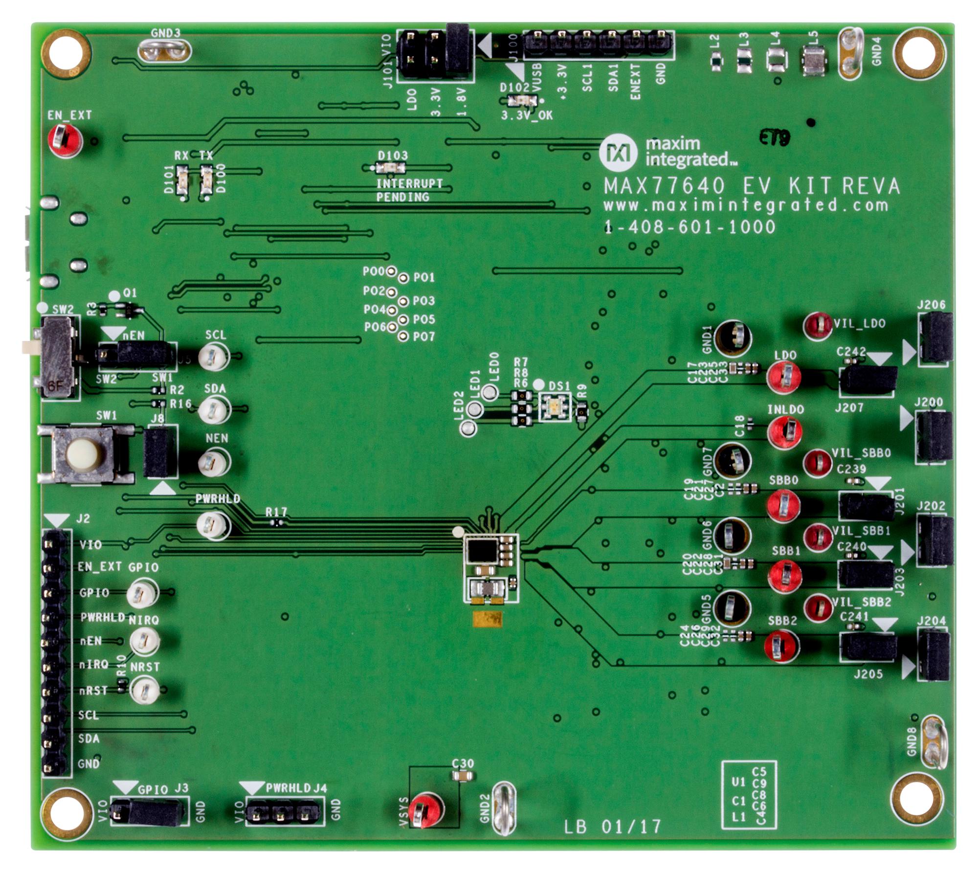 ANALOG DEVICES MAX77640EVKIT# Kits De Desarrollo Para Gestión De Alimentación - DC / DC