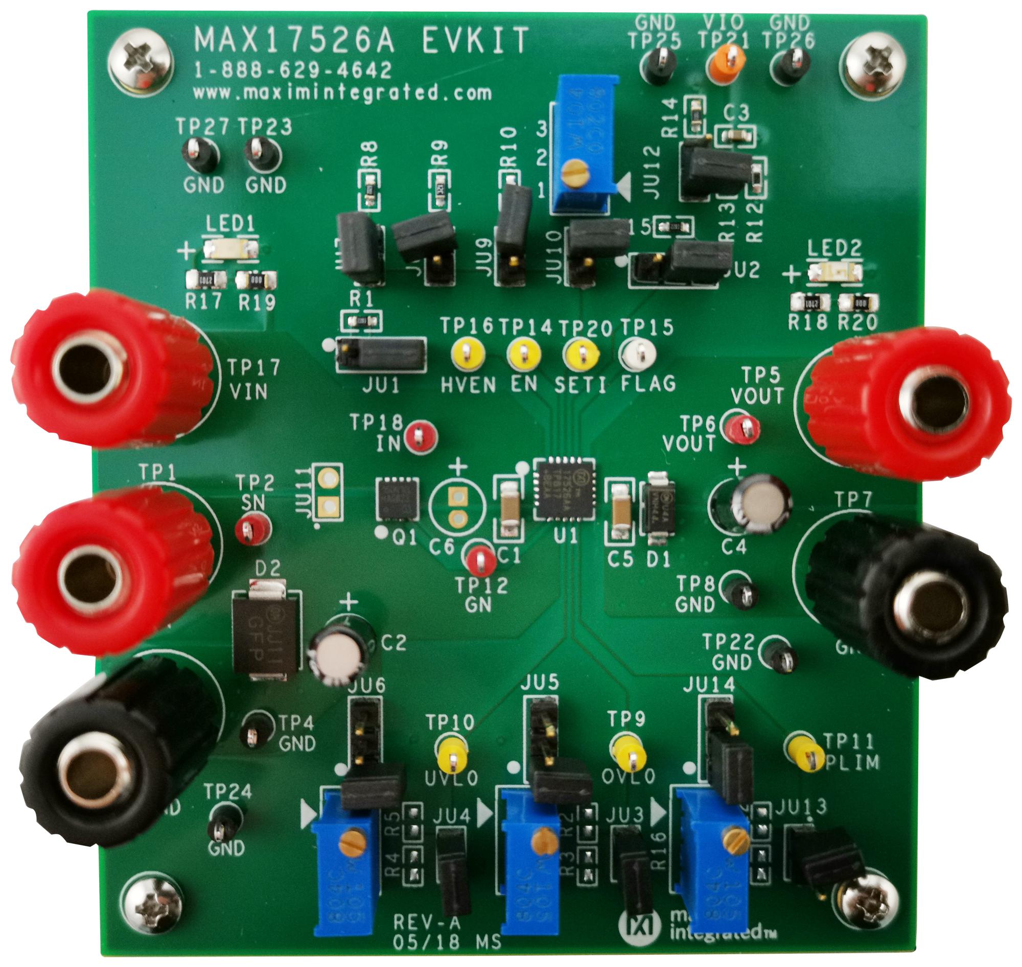 ANALOG DEVICES MAX17526AEVKIT# Kits De Desarrollo Para Gestión De Alimentación - Interruptor De Carga