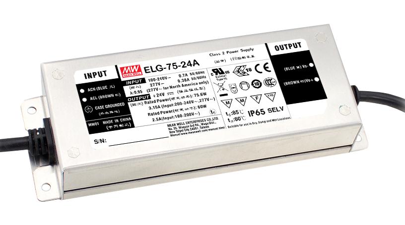 MEAN WELL ELG-75-36D2-3Y Fuentes De Alimentación Para LED AC / DC