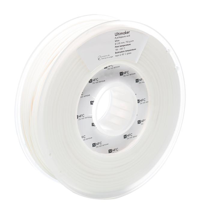 Ultimaker 2.85mm White PLA 3D Printer Filament, 750g