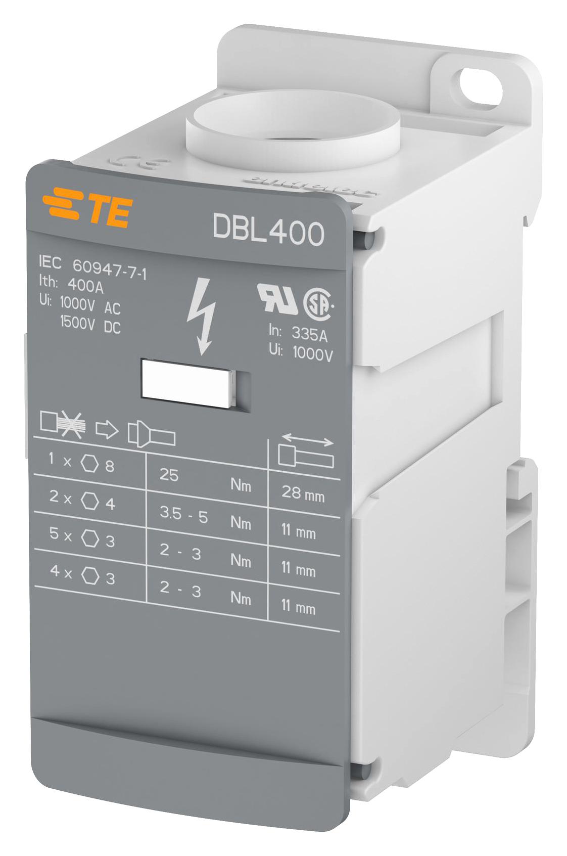 ENTRELEC - TE CONNECTIVITY 1SNL340010R0000 Bloques De Distribución De Potencia