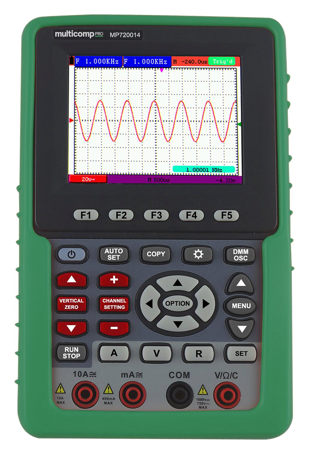 MULTICOMP PRO MP720014 EU-UK Osciloscopios Portátiles