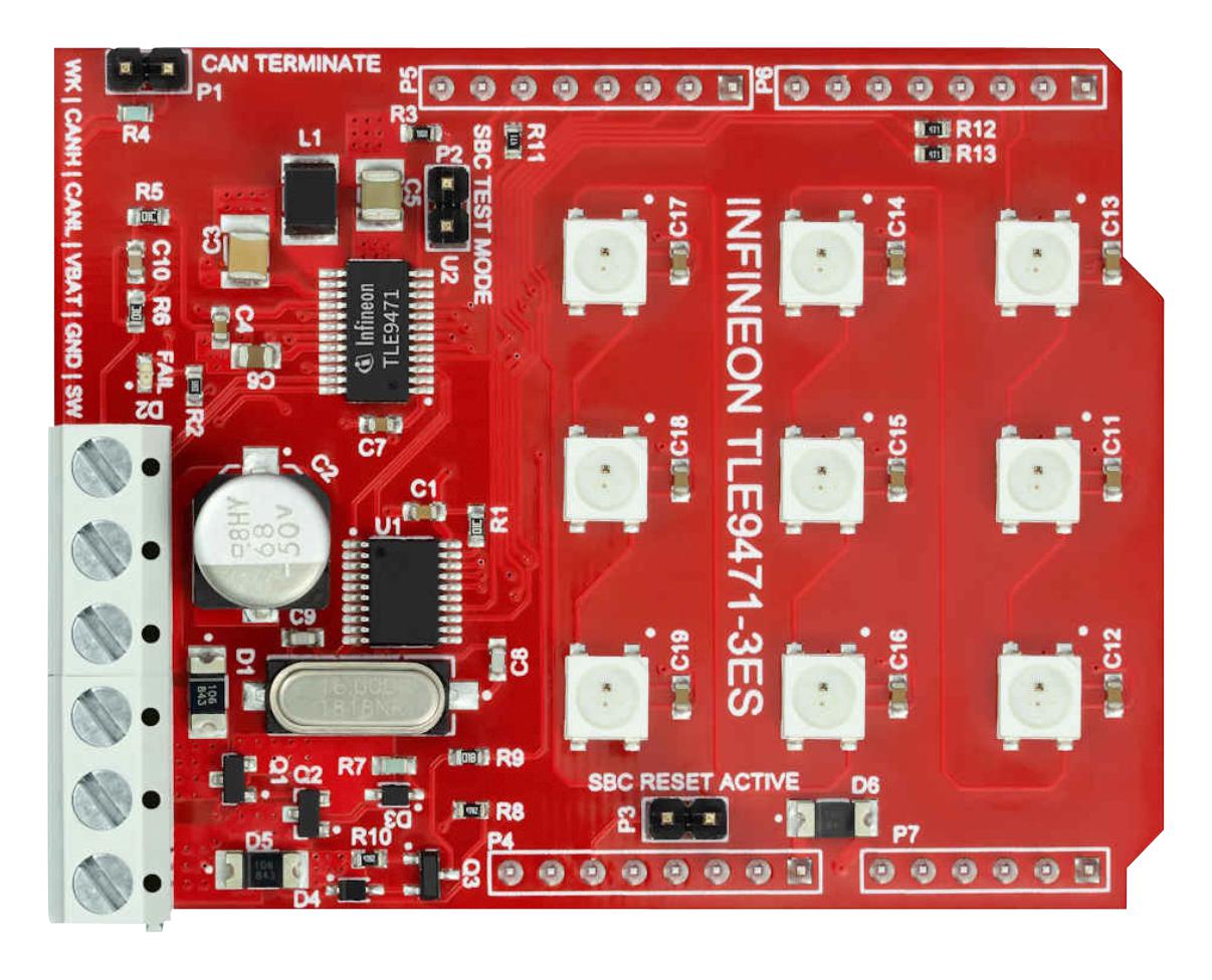 INFINEON SBCSHIELDTLE9471TOBO1 Otras Placas Complementarias / Módulos