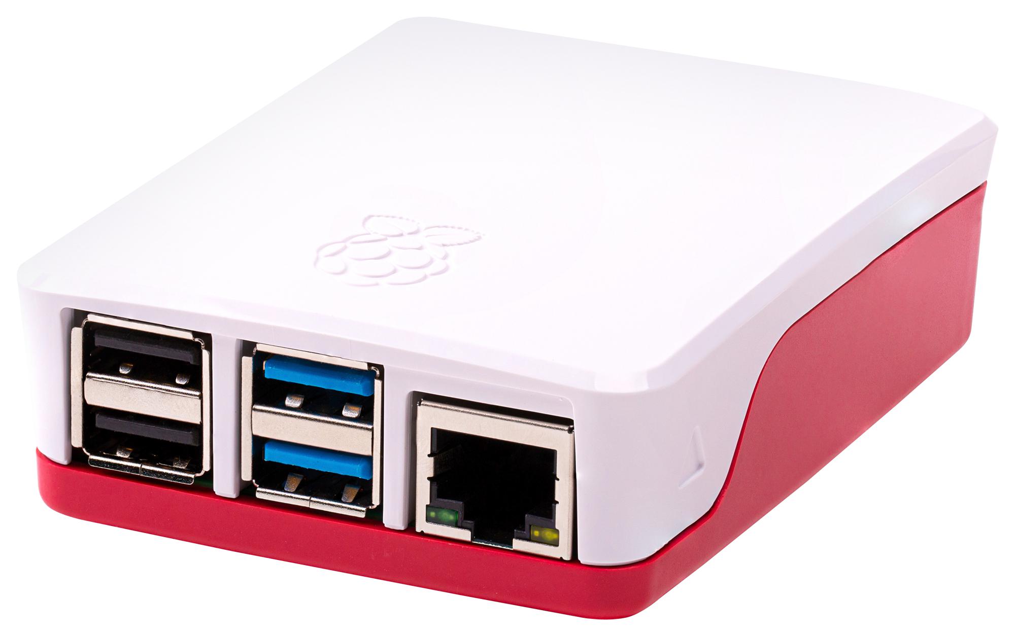 RASPBERRY-PI PI4B_CASE_RED/WHITE Carcasas Y Cajas Raspberry Pi