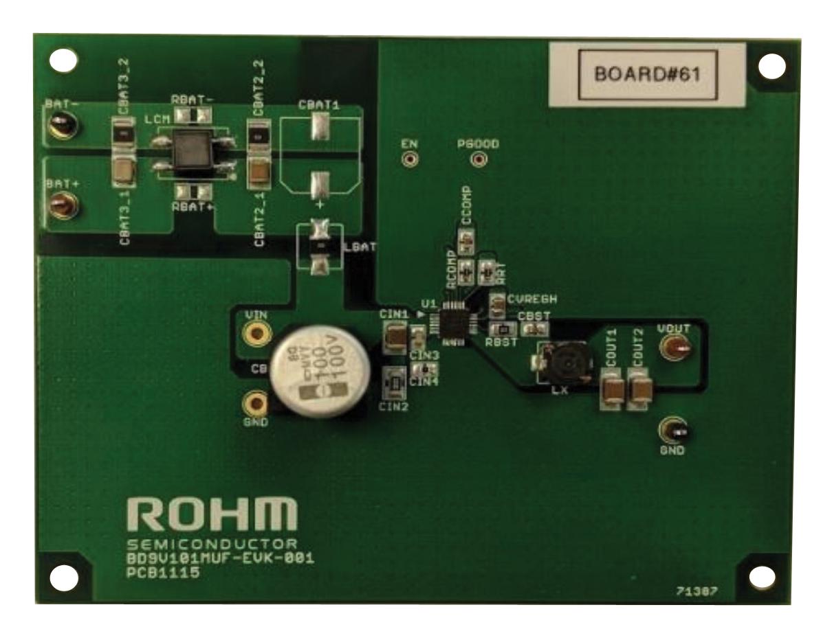 ROHM BD9V101MUF-EVK-001 Kits De Desarrollo Para Gestión De Alimentación - DC / DC