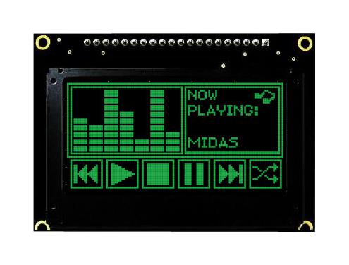 MIDAS DISPLAYS MCOB128064JX-GM Pantallas OLED Gráficas