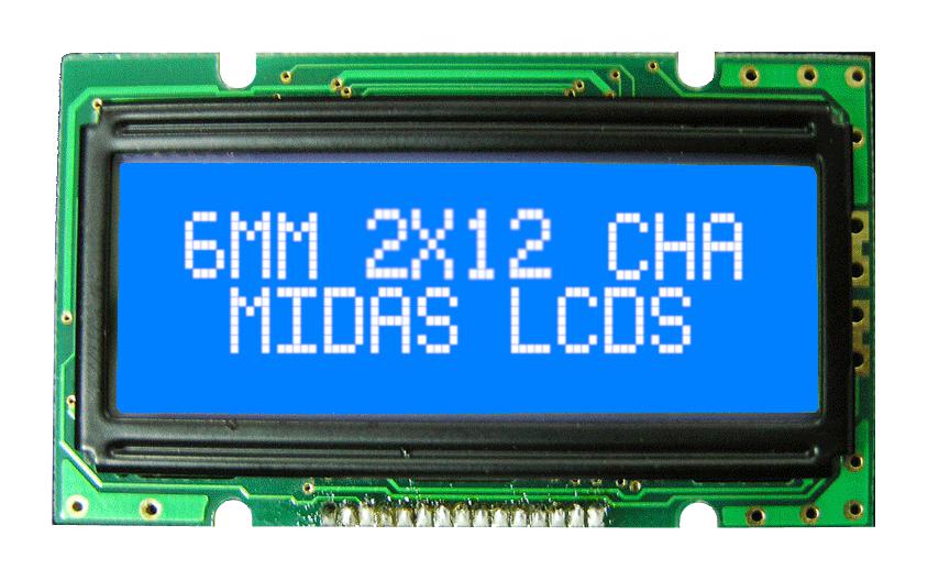 MIDAS DISPLAYS MC21205A6WK1-BNMLW Pantallas LCD Alfanuméricas