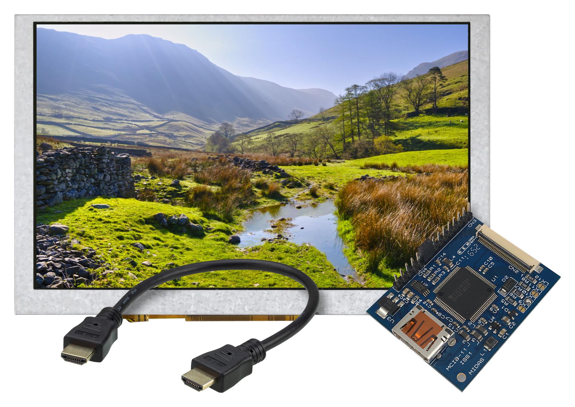 MIDAS DISPLAYS MDT0500DSH-RGB2HDMI-KIT1 Kits De Desarrollo Para Visualización