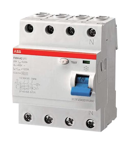 ABB 2CSF204201R3400 Disyuntores RCBO, RCD, GFCI, AFDD