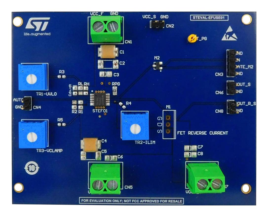 STMICROELECTRONICS STEVAL-EFUSE01 Kits De Desarrollo Para Gestión De Alimentación - Controlador De Cambio En Caliente