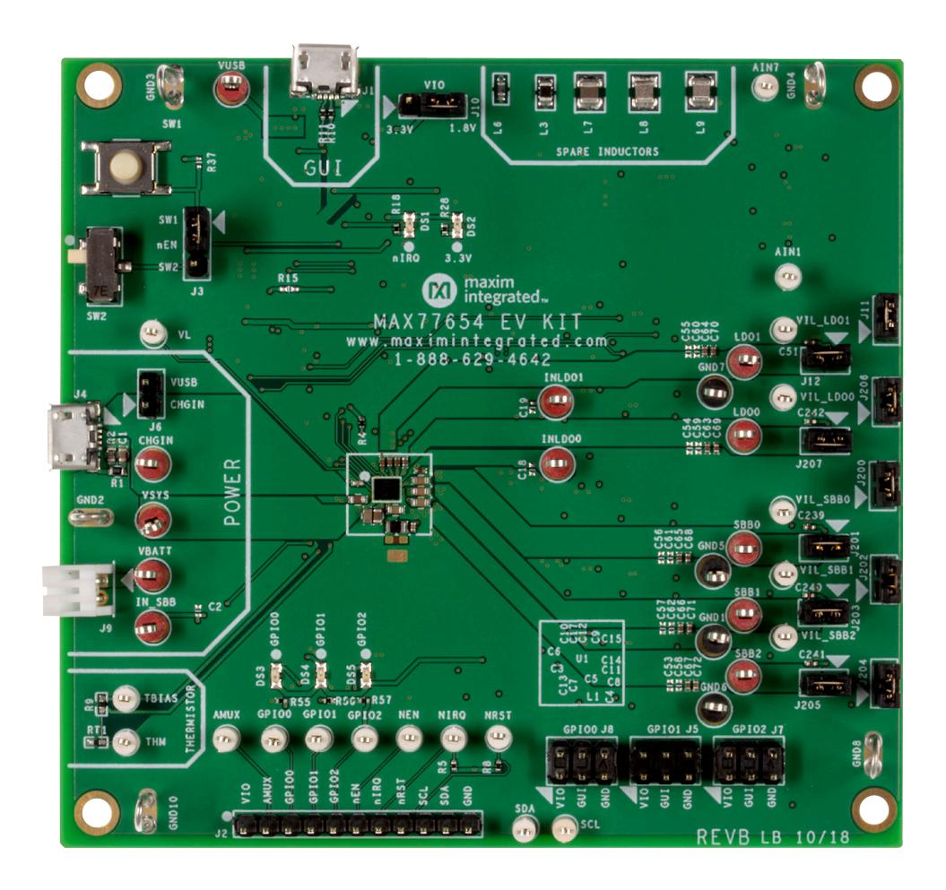 ANALOG DEVICES MAX77654EVKIT# Kits De Desarrollo Para Gestión De Baterías